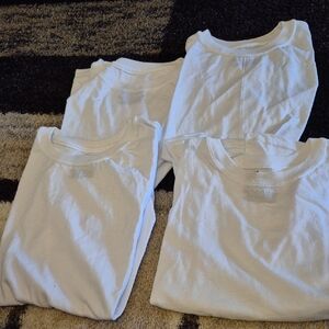 Hanes Kids' White Short Sleeve Tees